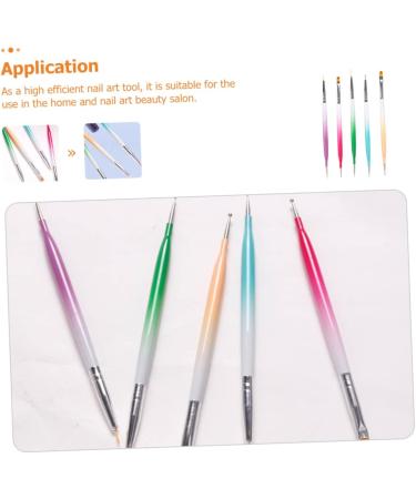 1 Set Nail Pen Nail Art Painting Pen Nail Art Pens Manicure Painting Nail Art Brush Pen Manicure Tools Nail Tools Double Head Nail Brush Aluminum Embellishment Pen Carved - Buy Online on GoSupps.com