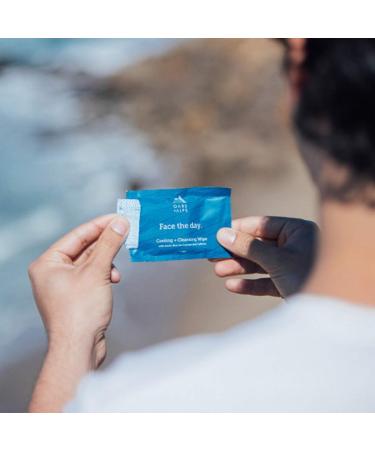 Oars + Alps Face and Body Wipes | Dermatologist Tested, Infused with Caffeine and Menthol | TSA Friendly | 14 Wipes - Buy Online on GoSupps.com