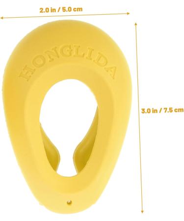 MAGICLULU 2 Pairs Ear Caps for Styling Reusable Ear Covers for Hair Dye Heat Protection Hairdressing Ear Caps Hair Dryer Ear Cover Unisex Muffs Bedpan Pregnant Woman Water Proof 7.5x5cm Yellow - Buy Online on GoSupps.com