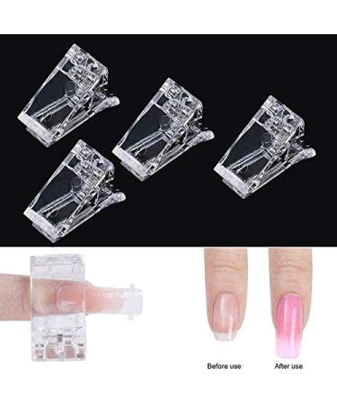 Yicare 10 PCS Crystal Nail Fastening Clips - Transparent Gel Nail Tools for Quick Nail Art Construction - Buy Online on GoSupps.com
