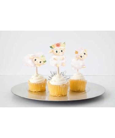 10 pcs Sheep Cupcake Toppers - Adorable Sheep Cake Decorations for Whimsical Celebrations - Buy Online on GoSupps.com
