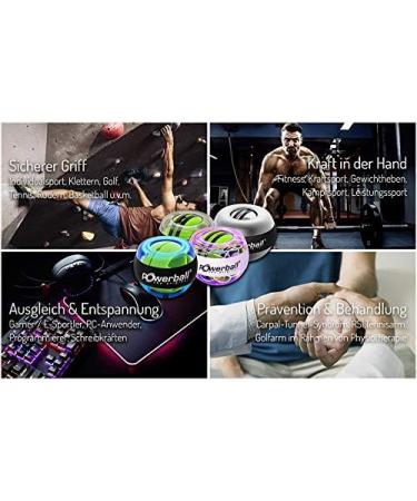 Powerball Autostart Max - Original Gyroscopic Hand Trainer with Tachometer & Aufziemechanik | Transparent Gray | International Shipping Available - Buy Online on GoSupps.com