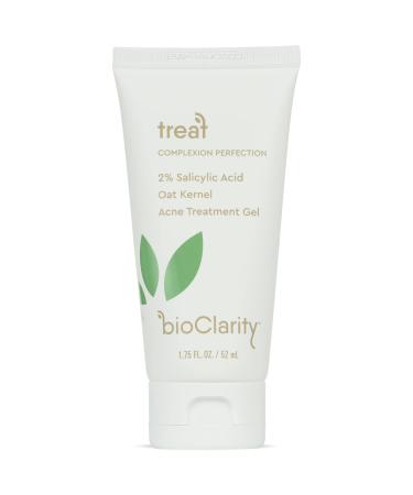 bioClarity Acne Treatment Gel | 2% Salicylic Acid + Moisturizing Oat Kernel | 100% Vegan  Clean Ingredients | 1.75 fl. oz.