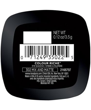 L'Oreal Paris Color Riche Monos Eyeshadow Mix and Matte 0.12oz - Pack of 1 - Buy Online on GoSupps.com