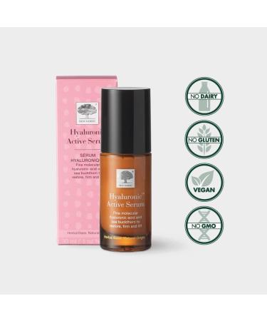 New Nordic Hyaluronic Active Serum - With Hyaluronic Acid Squalene and Sea Buckthorn - Hydrated Fresh & Firm Skin - Reduces the Visibility of Wrinkles - For All Skin Types - Odour Free - 30ml - Buy Online on GoSupps.com