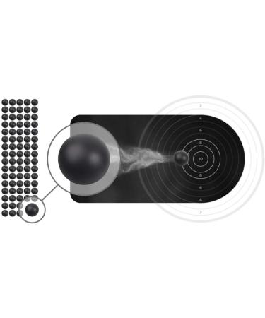 Wearable4U .50 Cal Rubber Balls x 100 - Reusable Training Soft Rubber Balls for Paintball Guns - Black - Buy Online on GoSupps.com
