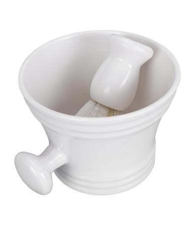 Men's Beard Foam Brush Set - Daily Use with Soap Dish | International Shipping Available - Buy Online on GoSupps.com