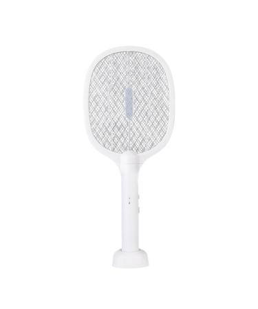 Electric Bug Swatter Rechargeable Bug Zapper Electric Bug Zapper Racket Bug Swat 2 in 1 Rechargeable Electric Fly Swat Standing Handheld Dual Purpose Mosquito Swat for Indoor and Outdoor Use
