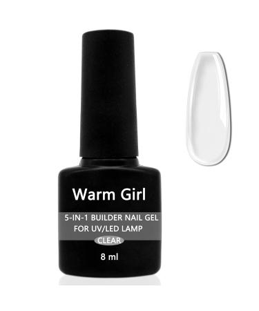 Warm Girl 2PCs 5 in 1 Clear Builder Nail Gels UV/LED Nail Polish for Nail Repair & Extensions | 8ml Professional Nail Strengthener - Buy Online on GoSupps.com