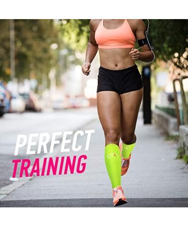 CFA V1 Compression Socks for Men & Women - Ideal for Running Gym Cycling & Recovery - Sustainable Danish Design - 2 Pairs - Gelb - Buy Online on GoSupps.com