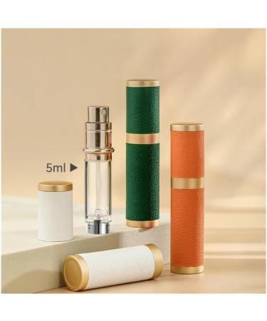 5ml Artificial Leather Perfume Bottle Refillable Perfume Atomizer Suitable for Travel Portable Refillable Makeup(White) - Buy Online on GoSupps.com