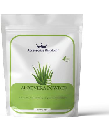 Aloe Vera Herbal Powder for External Use For DIY Face & Hair Packs | 1.7 oz (50g) Aloe Vera 1.8 Ounce (Pack of 1)