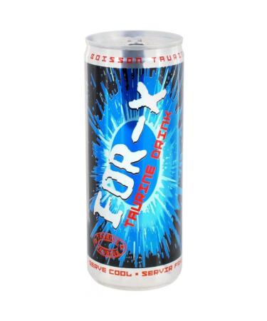 FOR-X - Fox X Taurine Drink Box 25 Cl - Pack of 4 - Sold in Packs
