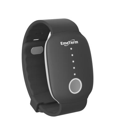 EmeTerm Fashion Relieve Nausea Electrode Stimulator Morning Sickness Motion Travel Sickness Vomit Relief Rechargeable No Gel Drug Free Wrist Bands Without Side Effects Black - Buy Online on GoSupps.com