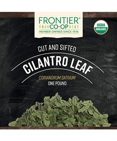 Frontier Co-op Organic Cilantro Leaf - 1lb | Cut & Sifted | Pure & Fresh - Buy Online on GoSupps.com