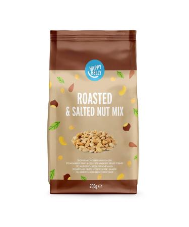 Happy Belly Nuss Mix - Roasted & Salted 800g (4 x 200g Packs) | Premium International Snack - Buy Online - Buy Online on GoSupps.com