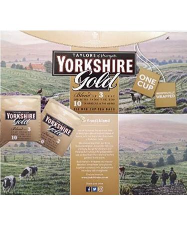 Yorkshire Gold Tea Individually Wrapped Tagged Enveloped One Cup Tea Bags Let s Have a Proper Brew - Taylors of Harrogate (Yorkshire Gold 20) - Buy Online on GoSupps.com