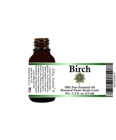 Birch Essential Oil (Betula Lenta) 100% Pure and Natural with Certified Child Resistant Cap 15 ML