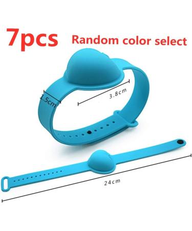Kankoo Disinfection Bracelet - Hand Sanitizer Dispenser Wrist Band (7pcs Random Colors) | Hygiene & Safety Accessory for Everyday Use - Buy Online on GoSupps.com