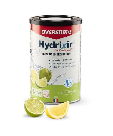 OVERSTIM.s– Hydrixir Antioxidant Drink (600g) – Energy drink for sports – Electrolytes (sodium, magnesium) – Vitamins (B1, B6, C, E) – Fatigue reduction – Lemon-Lime flavor