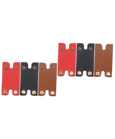 Fomiyes 6 Stk Razor Fall Travel accessories case for manual razor leather-o'clock safety cases for razor razor-compound leaderetui travel knife head household synthetic leather