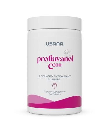 USANA Proflavanol C200 - Advanced Antioxidant with Bioflavanoids and Vitamin C for Heart Health - 56 Tablets - 28 Day Supply