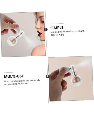 Angoily 4 Pcs Spray Glitter Hair Powder Highlighter Body Spray Body Powder Spray Phosphor Powder Sequins As Shown 1x2pcs 7.5x6cmx2pcs - Buy Online on GoSupps.com
