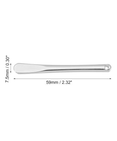 VOCOSTE 4 Pcs Makeup Spatula Set - Mini Spoon & Eye Cream Massage Sticks for Facial Cream - Zinc Alloy - Silver Tone - Buy Online on GoSupps.com