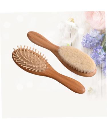 FRCOLOR Baby Shower Supplies Set - Scalp Massagers, Wooden Baby Brush, Newborn Hair Comb - Baby Hairbrush Tool Kit - Buy Online on GoSupps.com