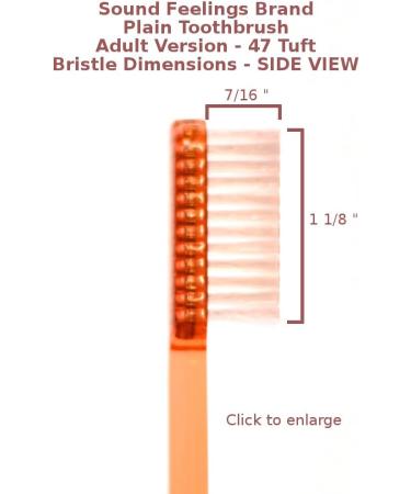 Smokers Toothbrush - Extra Hard Bristles - 4-Pack Adult - Sound Feelings - Buy Online on GoSupps.com