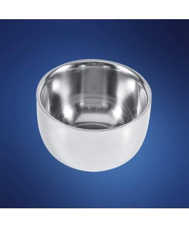 Demeras Stainless Steel Shale Cup - Durable 7x7x6 Tool for Men | Hairdresser Shaving Cream & Soap Bowl - Buy Online on GoSupps.com
