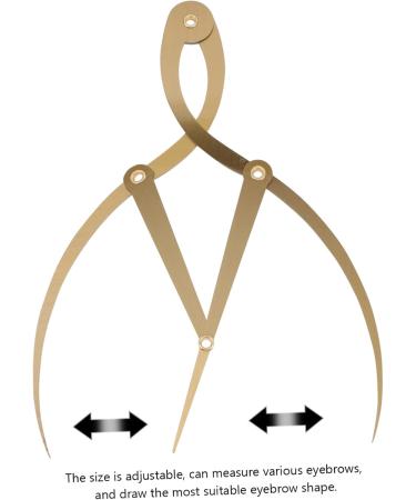 FRCOLOR 1pc Eyebrow Positioning Ruler Eyebrow Mapping Ruler Eyebrow Tattooing Positioning Ruler Appliance 1 count (Pack of 1) Golden - Buy Online on GoSupps.com