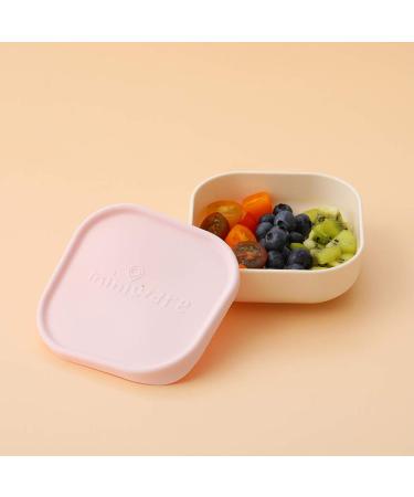 Miniware Sip & Snack Set - 1-2-3 Sip Drinking Cup, Snack Bowl, Suction Foot - Vanilla Cotton Candy | Promotes Self Feeding, Dishwasher Safe - Buy Online on GoSupps.com