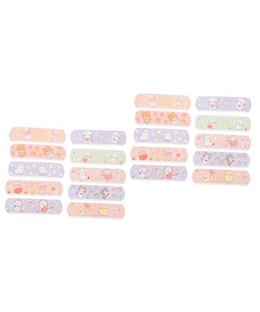 LALAFINA Sticker Boxes Cartoon Waterproof Bandages Breathable Bandages Medical Patch Waterproof Bandages for Children Sticker Small Adhesive Hemostasis Patch Soft Bandages