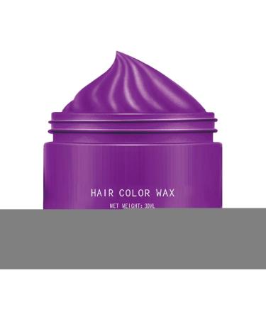 Hair Color Wax 30ml Temporary Color Wax Washable Color Styling Paste for Women Teens Children Party Carnival Halloween Cosplay Purple C - Buy Online on GoSupps.com