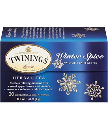 Twinings Herbal Tea Winter Spice Caffeine Free 20 Tea Bags 1.41 oz (40 g)
