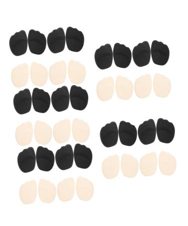 Mobestech 20 Pairs Sponge Forefoot Pad Women Shoes Heels Rubber Silicone Calf Pads Heel Grips for Anti-Slip Shoe Grips Cauliflower Ear Corrector Girl Child 2 in 1 Shoe Clip Net