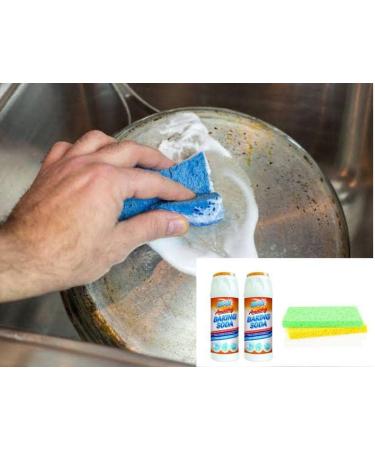 Multipurpose Powerful Cleaning baking soda for Surface And Appliances Non Scratch Natural Cleaner and washable sponge wipes. - Buy Online on GoSupps.com