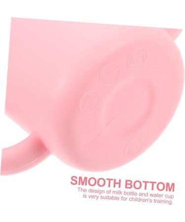 GAFOKI Baby Training Cup - Silicone Binaural Handle Bottle for Independent Drinking Skills Development - Pink - Buy Online on GoSupps.com
