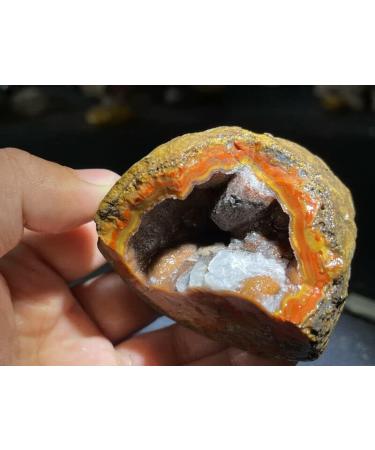 Natural Crystal Rough Red Battle Blood Agate Rough China Agate Crystal Achat Geode 220g RD6 - Buy Online on GoSupps.com
