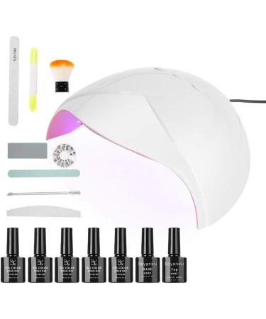 UV LED Gel Nail Set Dekaim UV LED Gel Nail Art Set 36W UV Gel Dryer Light Top&Base Manicure Set(4#) - Buy Online on GoSupps.com