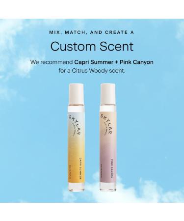 Skylar Capri Summer Eau de Parfum - Hypoallergenic & Clean Perfume for Women & Men Vegan & Safe for Sensitive Skin - Fruity Citrus Perfume Bergamot Neroli & Blood Orange - 10mL /0.33 Fl oz - Buy Online on GoSupps.com