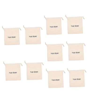 NOLITOY 10pcs Storage Organizer Drawstring Pouch Travel Hair Dryer Bag Hotel Home Hair Dryer Bag Bags Fabric