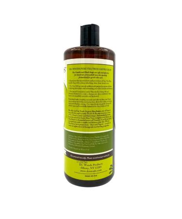 Dr. Woods Tea Tree Castile Soap w/ Organic Shea Butter - 32oz - Buy Online on GoSupps.com