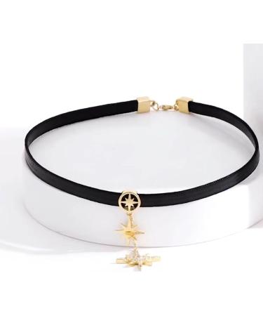 Oralgos Maillard Necklace with Star Trailer | Cute Wedding Jewelry & Fashion Gift for Girls | Stylish PU Alloy Collar - Buy Online on GoSupps.com
