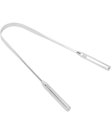Verdant Touch Stainless Steel Tongue Scraper - Ultimate Oral Care Tool for Bad Breath & Hygiene | Metal Tongue Cleaner - Buy Online on GoSupps.com