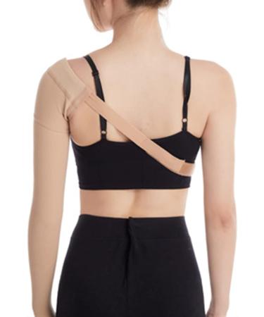 Lymphedema Compression Arm Sleeve - Post Mastectomy Support Thumb Edema Relief Swelling Control (M-Left) - International Shipping Available - Buy Online on GoSupps.com
