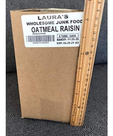 Laura's Wholesome Junk Food Oatmeal Raisin Cookies - 7oz Pack of 6 | Healthy Snack Option - Buy Online on GoSupps.com