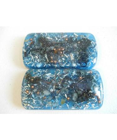 Light Blue Small Charging Plate - Cell Phone & Bed Orgone Generator - 528Hz Energy Accumulator - Beautiful Colors & Ingredients - Buy Online on GoSupps.com