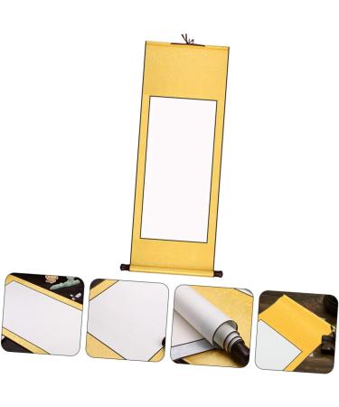 SEWOART Asian Rice Blank Rice Paper Scroll Office Accessories Japanese Wall Art Professional Rice Paper Work Paper Japandi Decor Yellow 1.5X40X119CM - Buy Online on GoSupps.com
